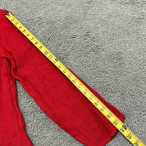 Eileen Fisher Ruby red shirt - Picture 6 of 7